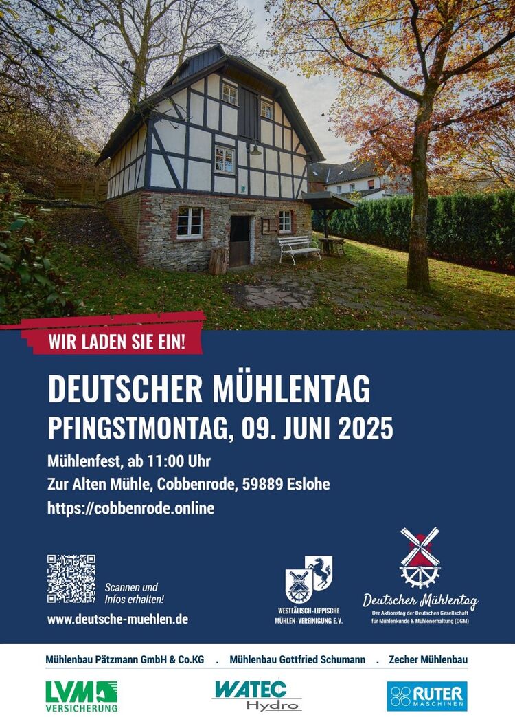 Plakat deutscher Mühlentag 